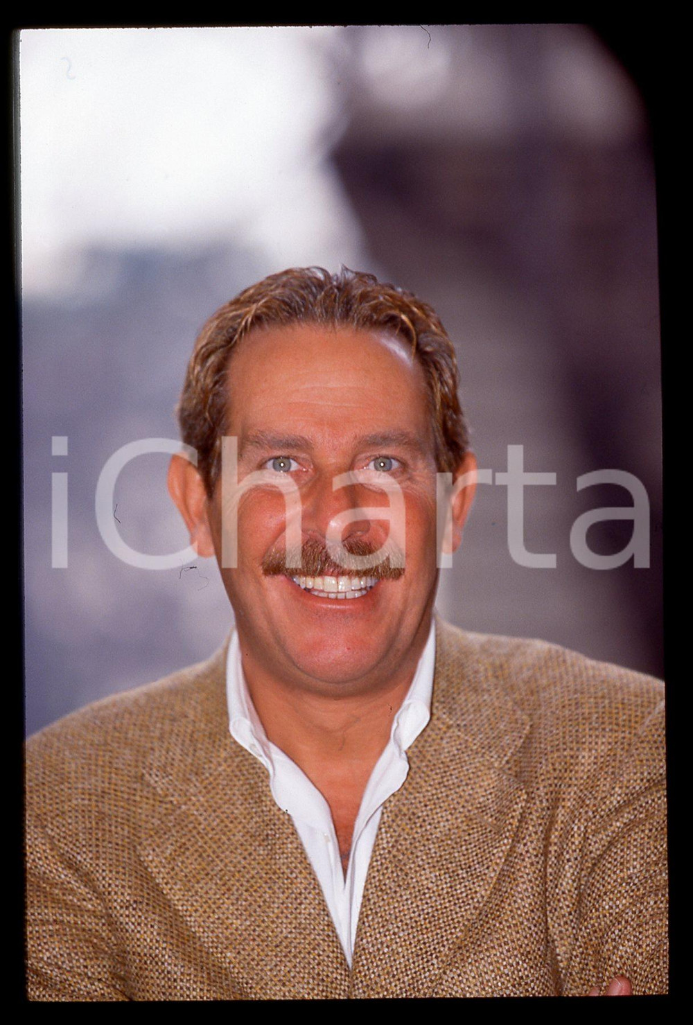 35mm vintage slide*1995ca Presentatore ALBERTO CASTAGNA ritratto (41)
