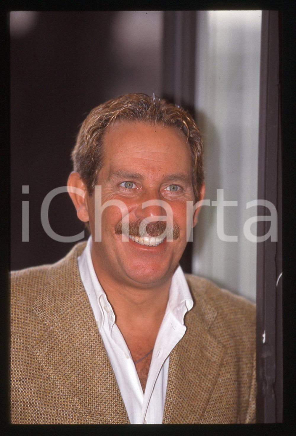 35mm vintage slide*1995ca Presentatore ALBERTO CASTAGNA ritratto (42)