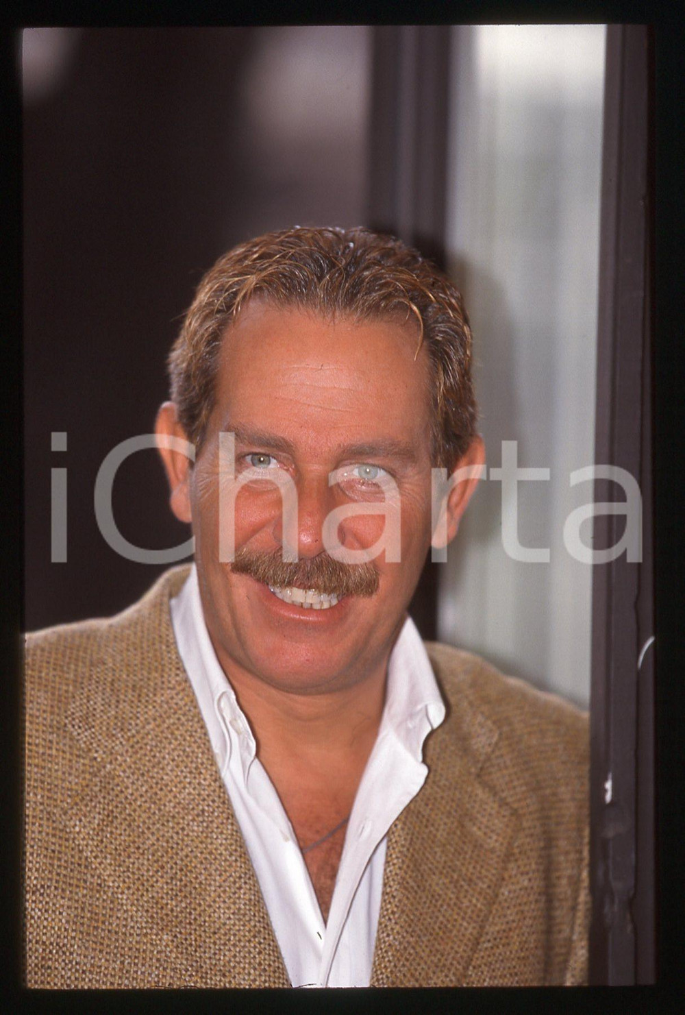 35mm vintage slide*1995ca Presentatore ALBERTO CASTAGNA ritratto (49)