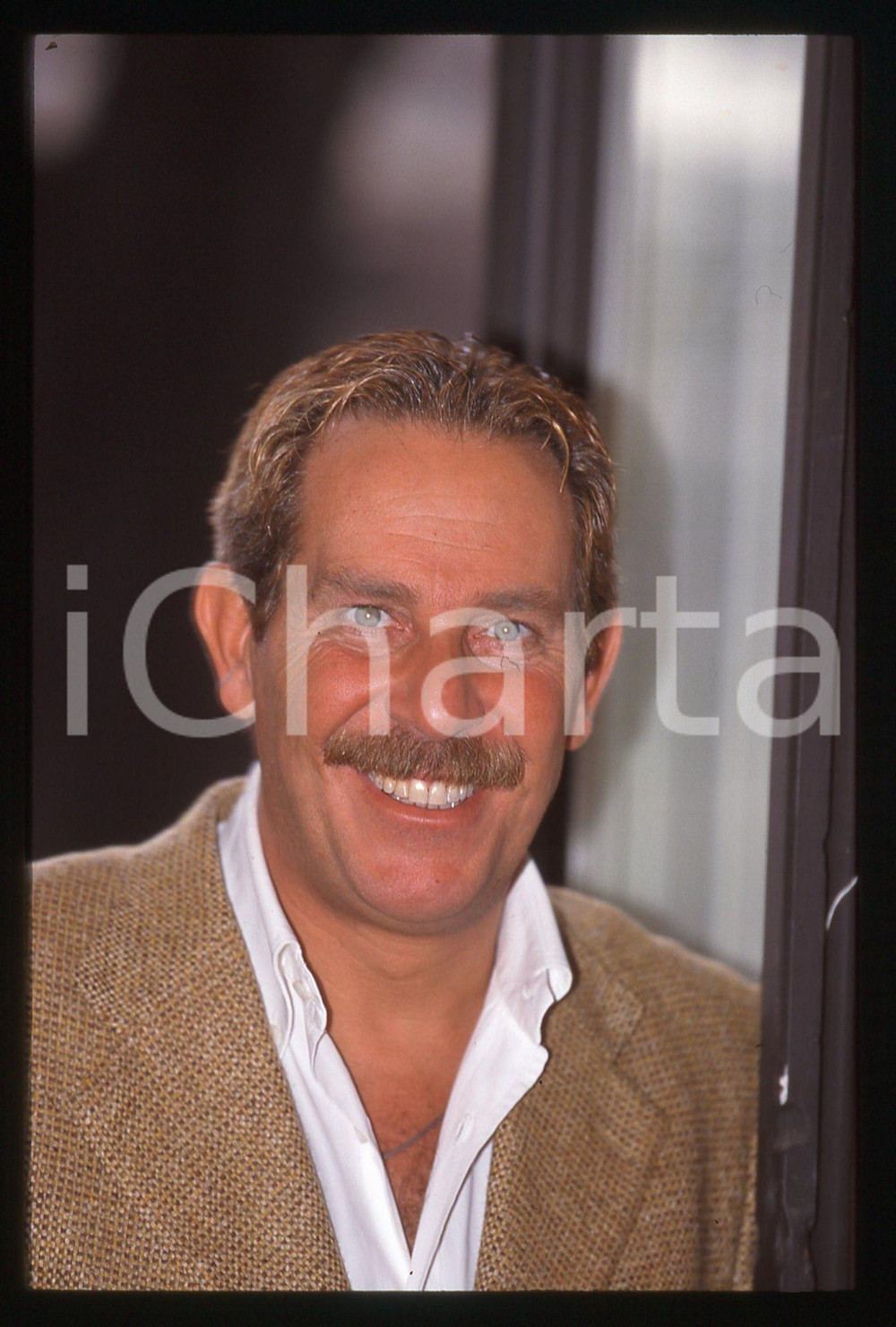 35mm vintage slide*1995ca Presentatore ALBERTO CASTAGNA ritratto (52)