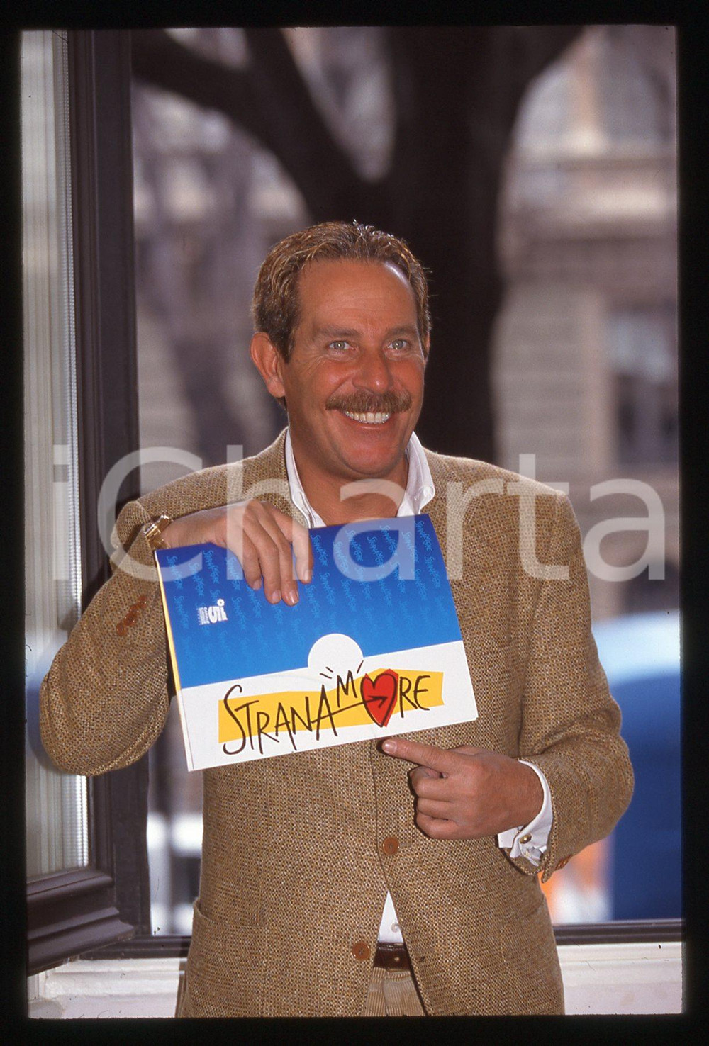 35mm vintage slide*1995ca ALBERTO CASTAGNA con cartelletta STRANAMORE (4)