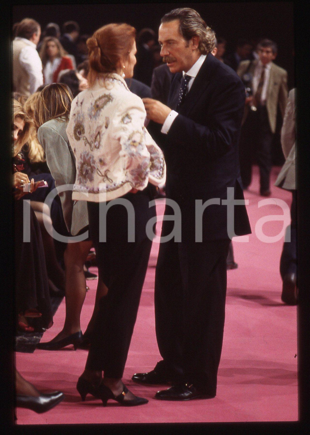 35mm vintage slide* 1995ca ALBERTO CASTAGNA ad una serata di gala (2)