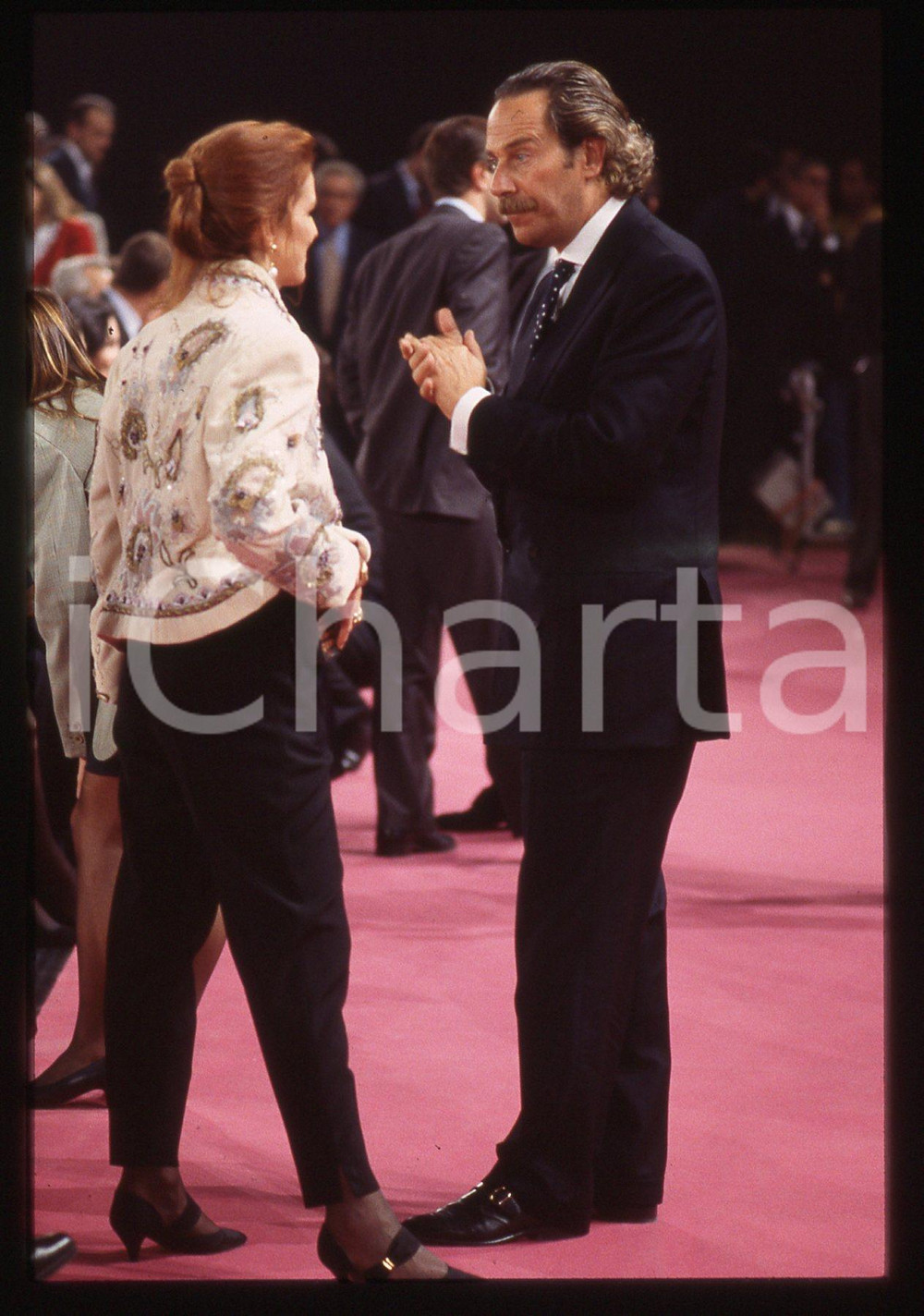 35mm vintage slide* 1995ca ALBERTO CASTAGNA ad una serata di gala (3)