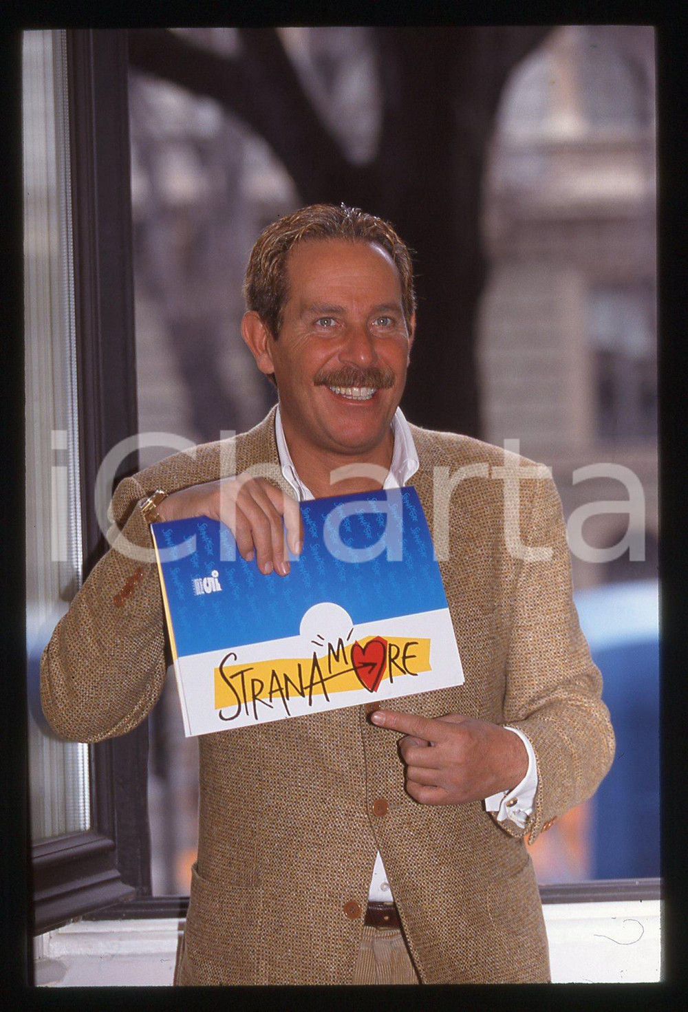 35mm vintage slide*1995ca ALBERTO CASTAGNA con cartelletta STRANAMORE (10)