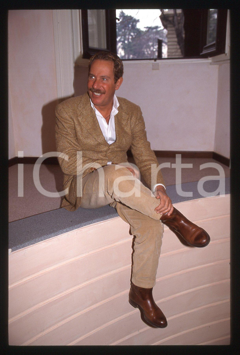 35mm vintage slide*1995ca Presentatore ALBERTO CASTAGNA ritratto (57)
