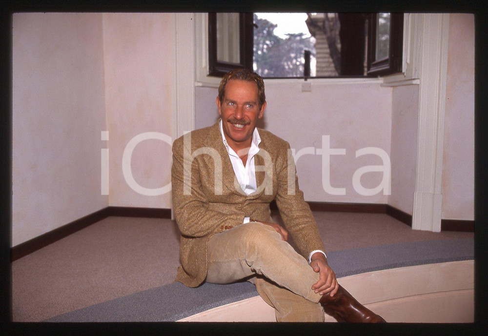 35mm vintage slide*1995ca Presentatore ALBERTO CASTAGNA ritratto (58)