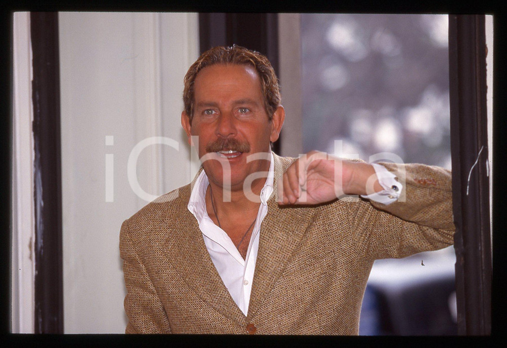 35mm vintage slide*1995ca Presentatore ALBERTO CASTAGNA ritratto (71)