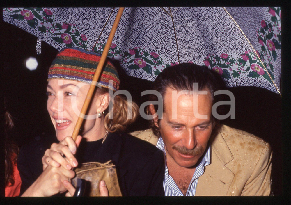 35mm vintage slide* 1995ca ALBERTO CASTAGNA con l'attrice NANCY BRILLI (6)