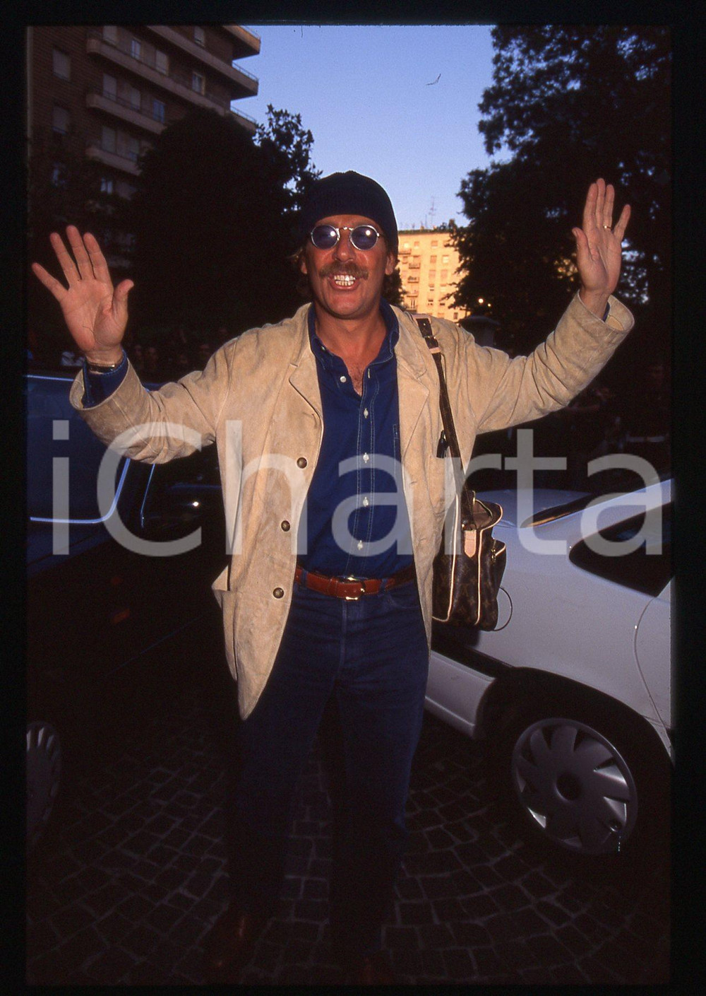 35mm vintage slide*1995ca Presentatore ALBERTO CASTAGNA ritratto (82)