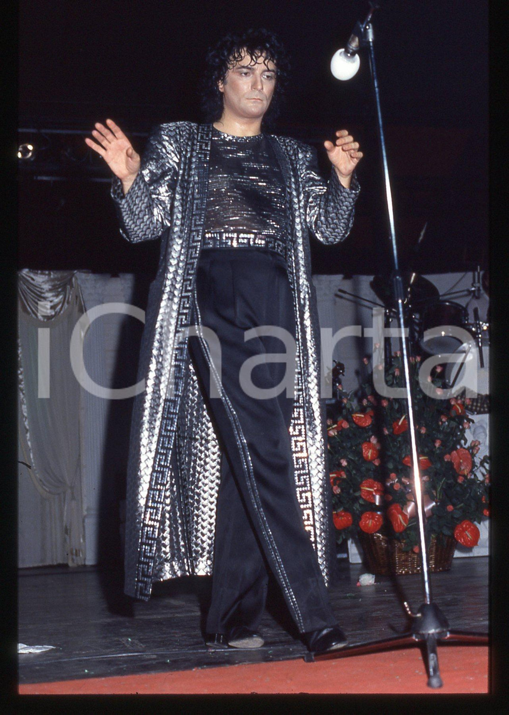 35mm vintage slide* 1986 Zero Tour RENATO ZERO durante un concerto (7)