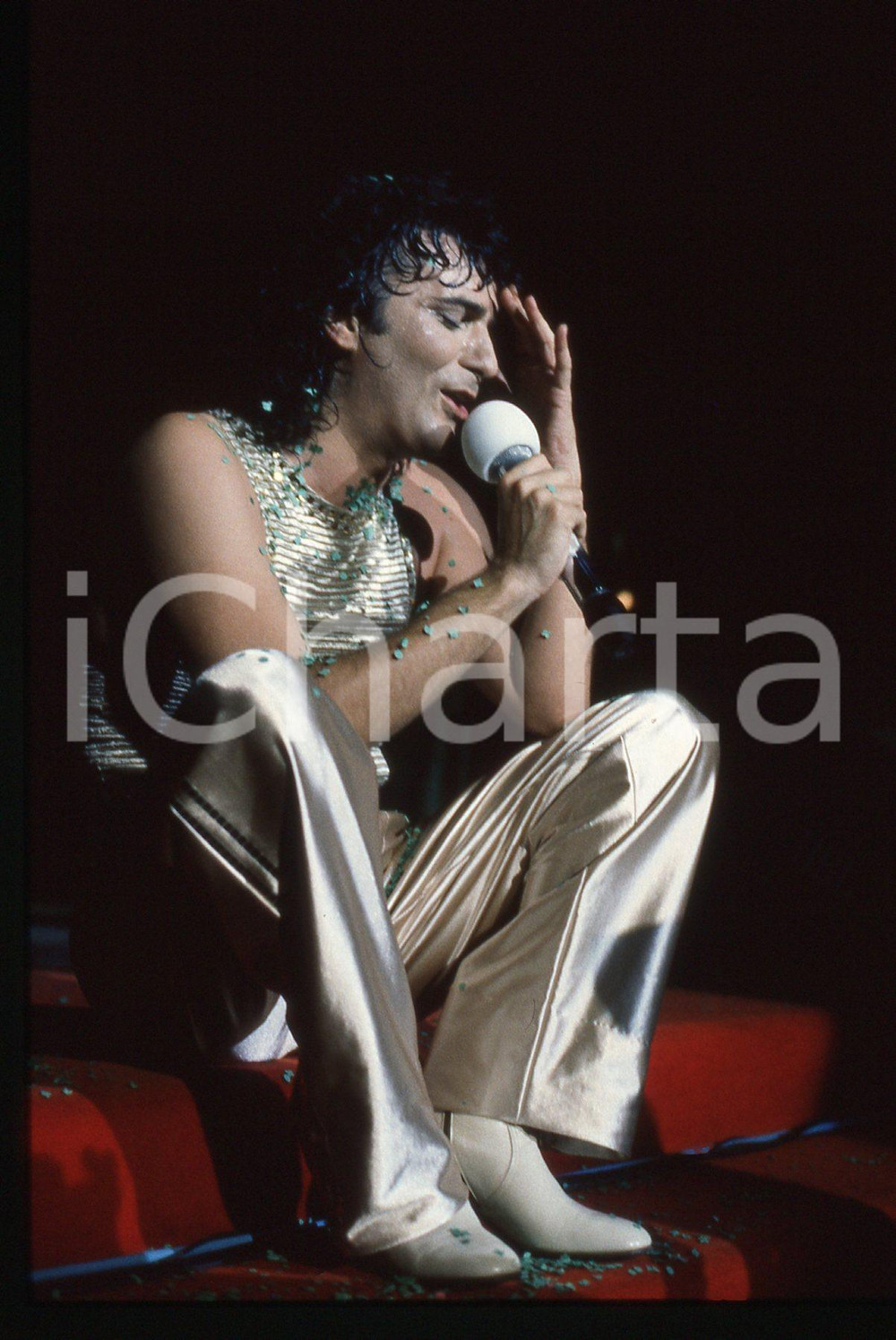 35mm vintage slide* 1986 Zero Tour RENATO ZERO durante un concerto (29)