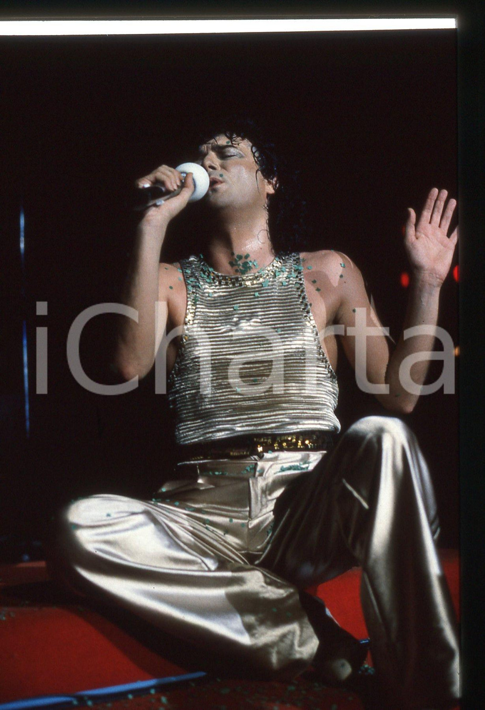 35mm vintage slide* 1986 Zero Tour RENATO ZERO durante un concerto (40)