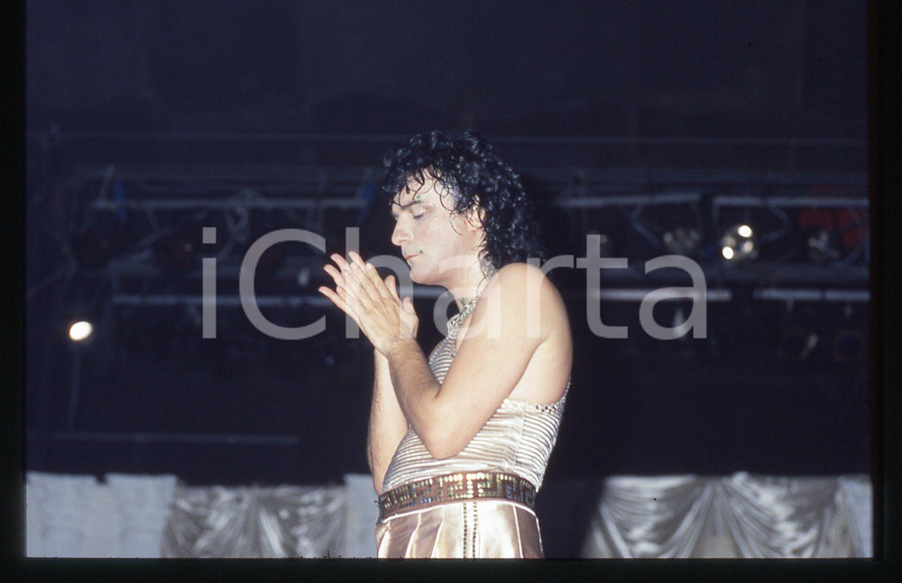 35mm vintage slide* 1986 Zero Tour RENATO ZERO durante un concerto (61)