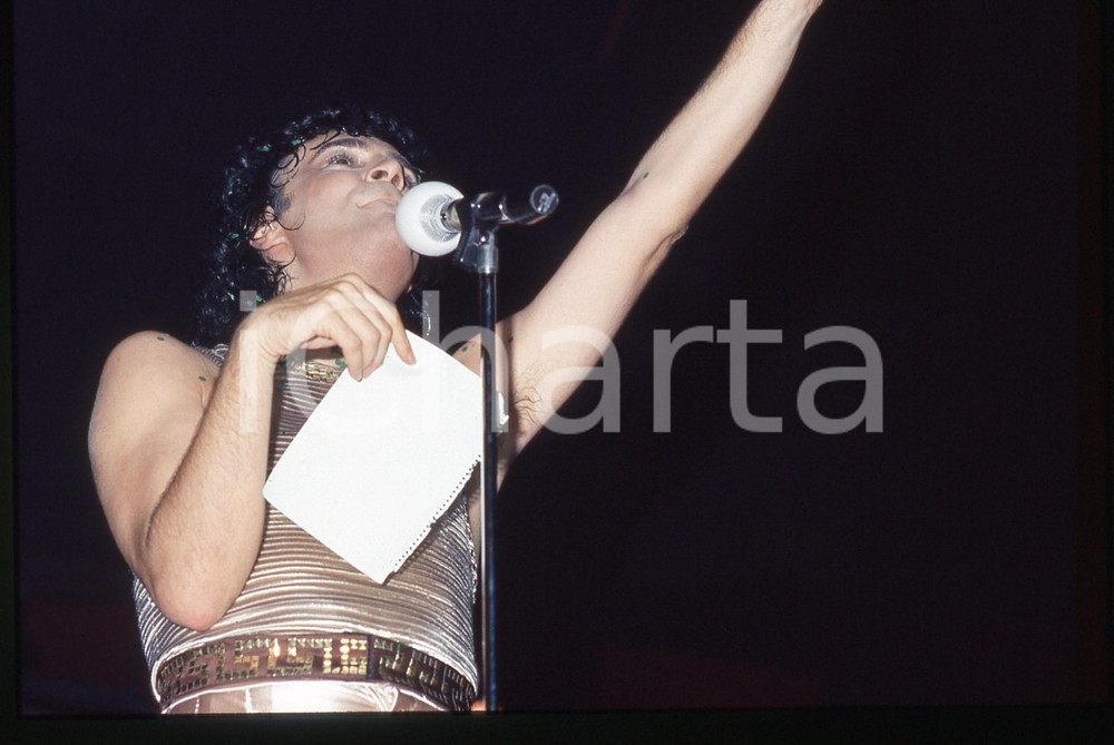 35mm vintage slide* 1986 Zero Tour RENATO ZERO durante un concerto (62)