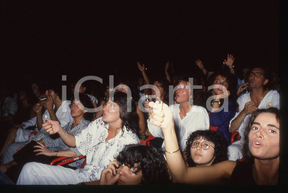 35mm vintage slide*1986 Zero Tour RENATO ZERO Sorcini durante un concerto (2)