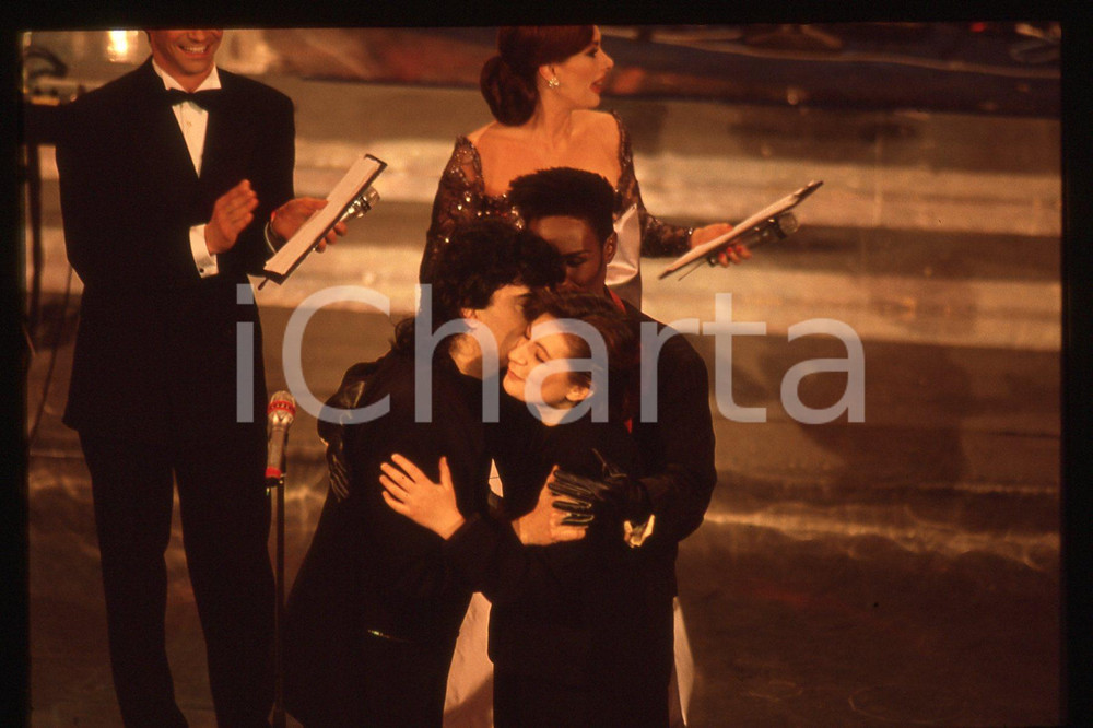 35mm vintage slide*1991 Festival di Sanremo RENATO ZERO, FENECH , NAVA, JONES