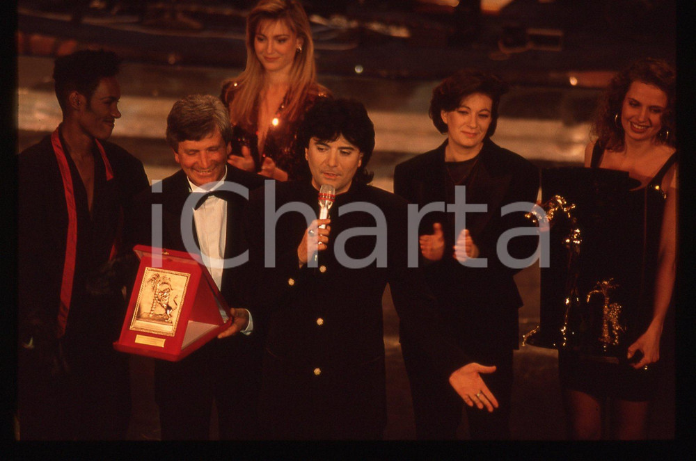 35mm vintage slide*1991 Sanremo RENATO ZERO, GRACE JONES, MARIELLA NAVA (5)