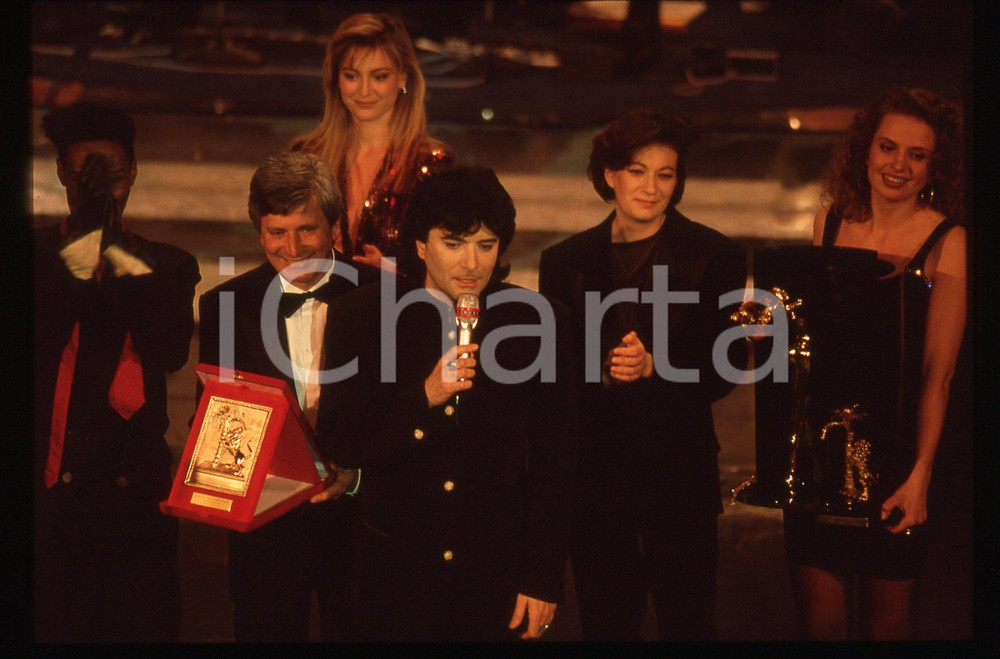 35mm vintage slide*1991 Sanremo RENATO ZERO, GRACE JONES, MARIELLA NAVA (6)