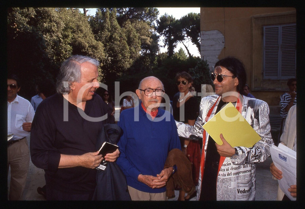 35mm vintage slide*1990ca La Versiliana RENATO ZERO, BERNARDINI E FRANCESCHI (2)