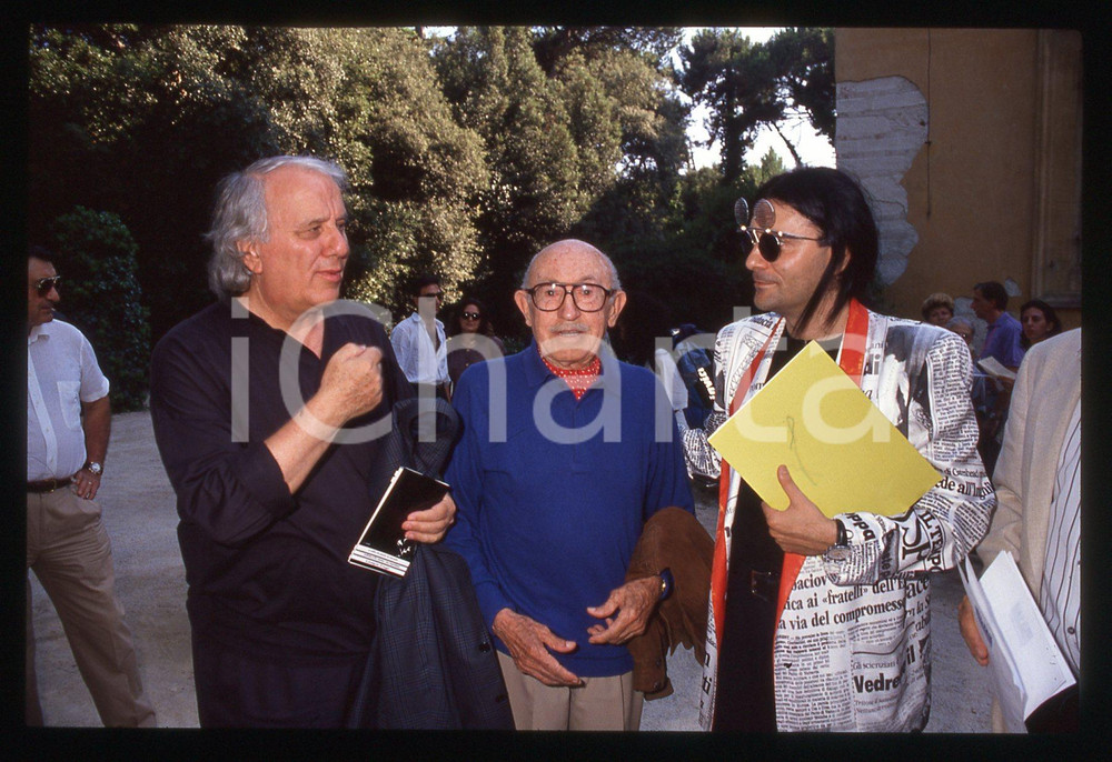 35mm vintage slide*1990ca La Versiliana RENATO ZERO, BERNARDINI E FRANCESCHI (3)