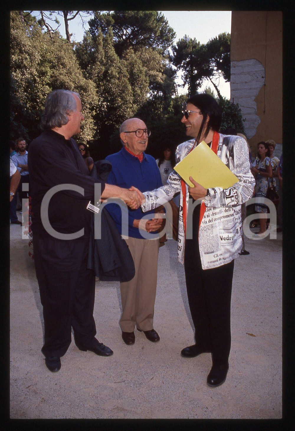 35mm vintage slide*1990ca La Versiliana RENATO ZERO, BERNARDINI E FRANCESCHI (5)