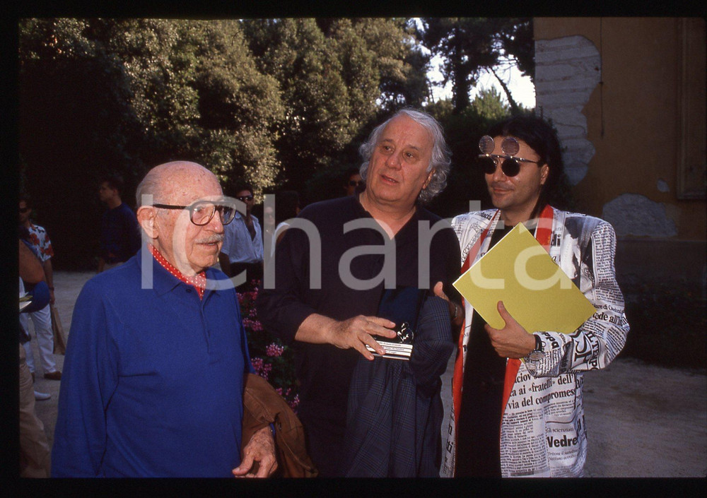 35mm vintage slide*1990ca La Versiliana RENATO ZERO, BERNARDINI E FRANCESCHI (7)