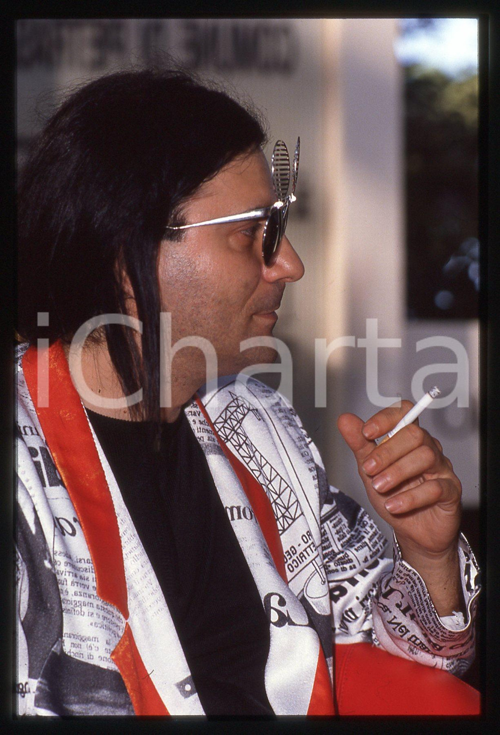 35mm vintage slide* 1990ca Festival La Versiliana RENATO ZERO ritratto  (10)