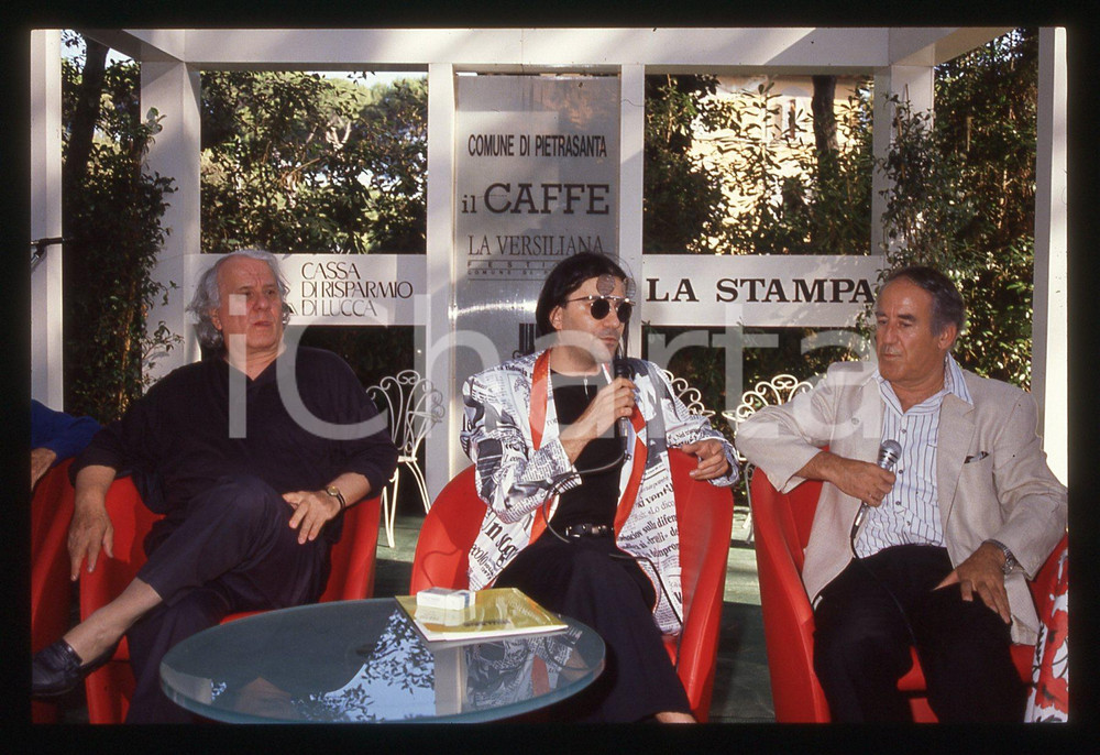 35mm vintage slide* 1990ca La Versiliana RENATO ZERO, BATTAGLIA,  BERNARDINI