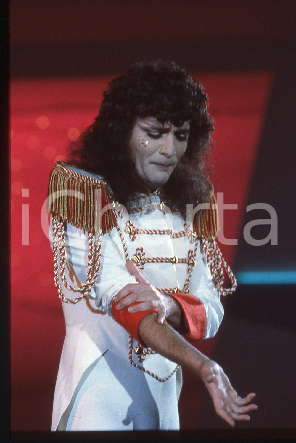 35mm vintage slide*1984 Riva del Garda RENATO ZERO canta PER NON ESSERE COSì (4)