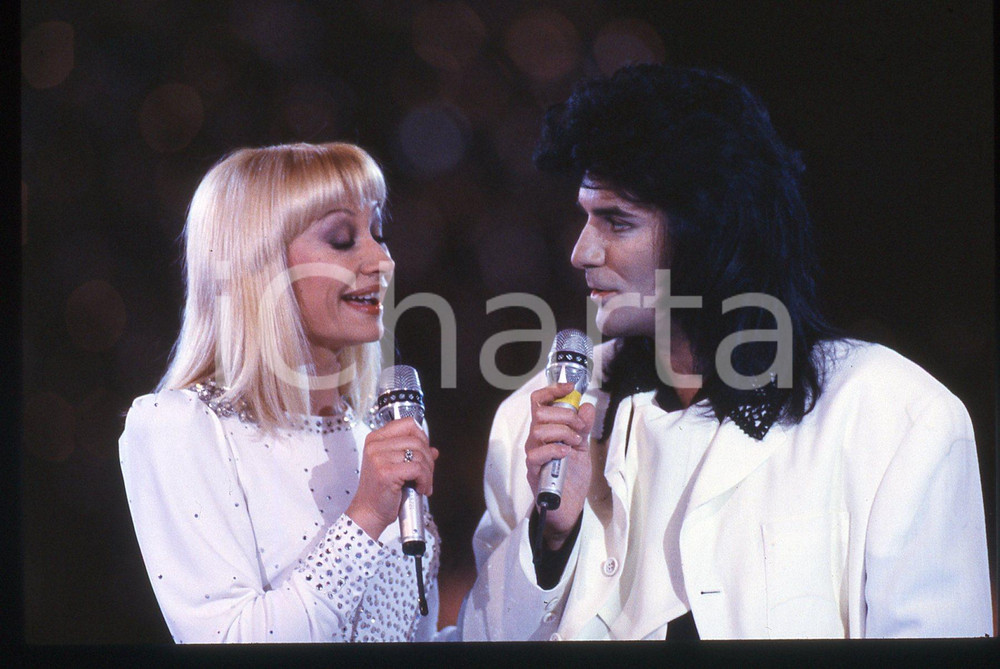 35mm vintage slide*1987 Raffaella Carrà Show RENATO ZERO e RAFFAELLA CARRA'  (3)