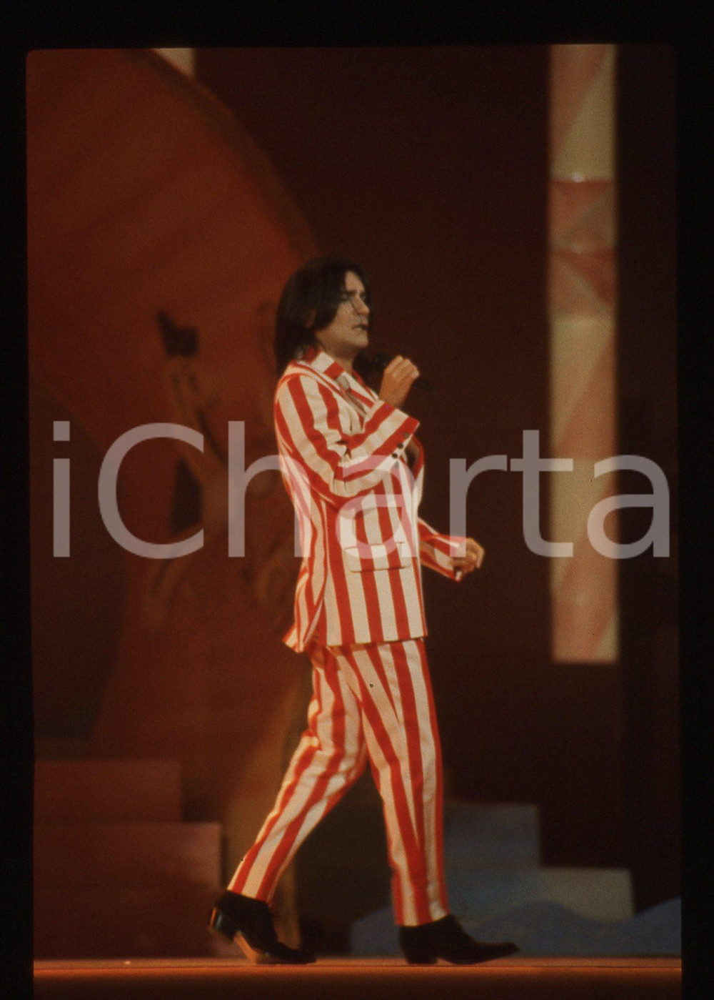 35mm vintage slide*1989 Riva del Garda RENATO ZERO canta VOYEUR (4)