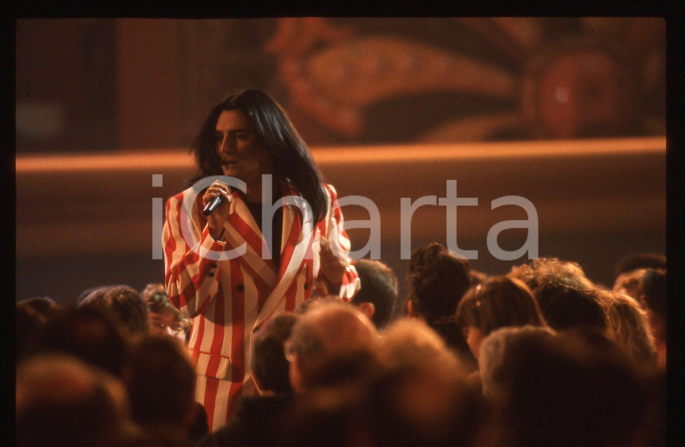 35mm vintage slide*1989 Riva del Garda RENATO ZERO canta VOYEUR (5)