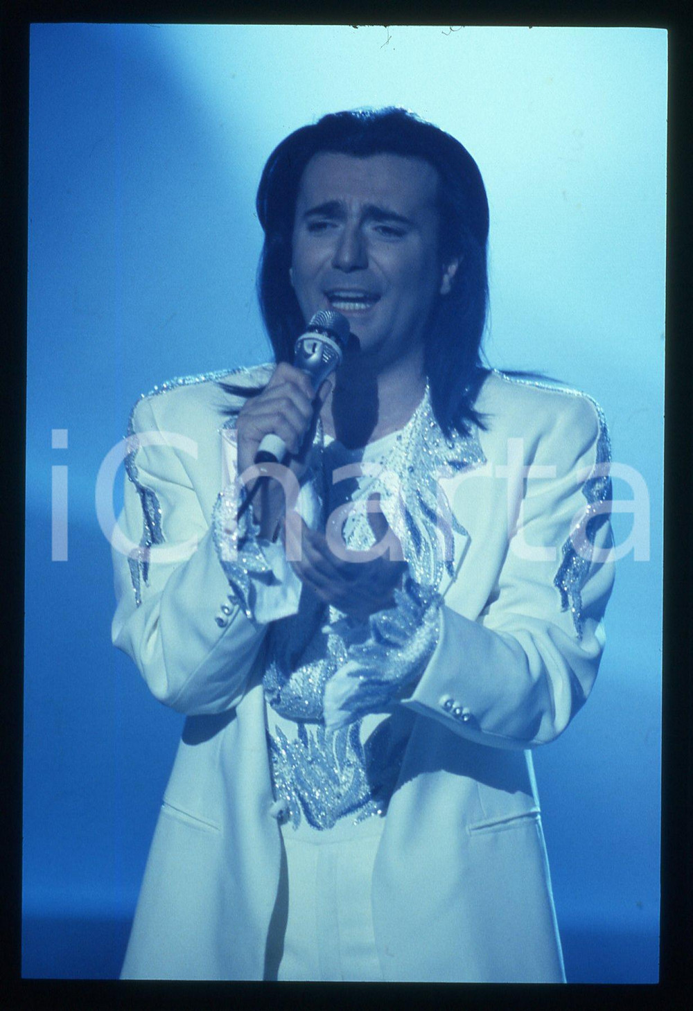 35mm vintage slide* 1989 Saint Vincent Renato ZERO canta "Il grande mare" (5)