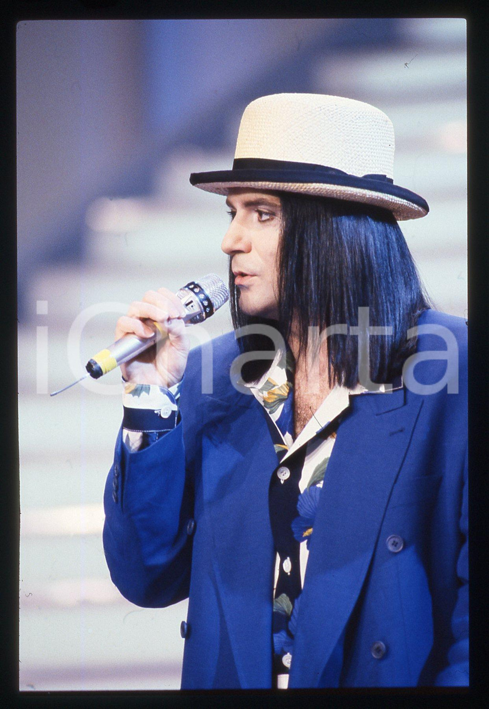 35mm vintage slide* 1989  Disco per L'Estate RENATO ZERO canta "Mi Vendo" (6)