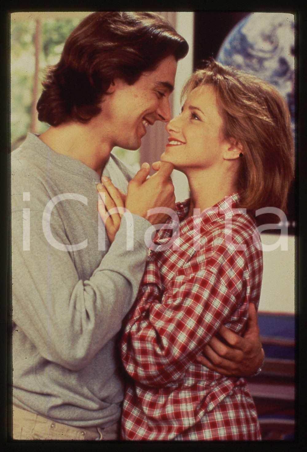 35mm vintage slide*1990ca BEVERLY HILLS 90210 Gabrielle CARTERIS e  PORRETTA (2)