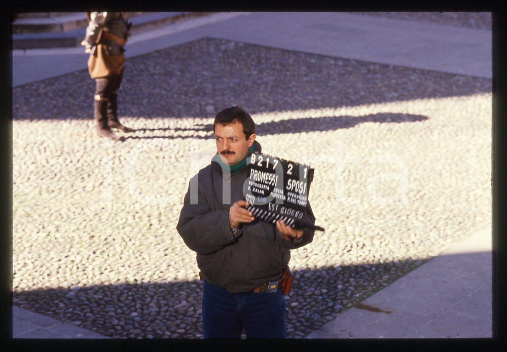 35mm vintage slide* 1989 I promessi Sposi regia Salvatore NOCITA ciak sul set