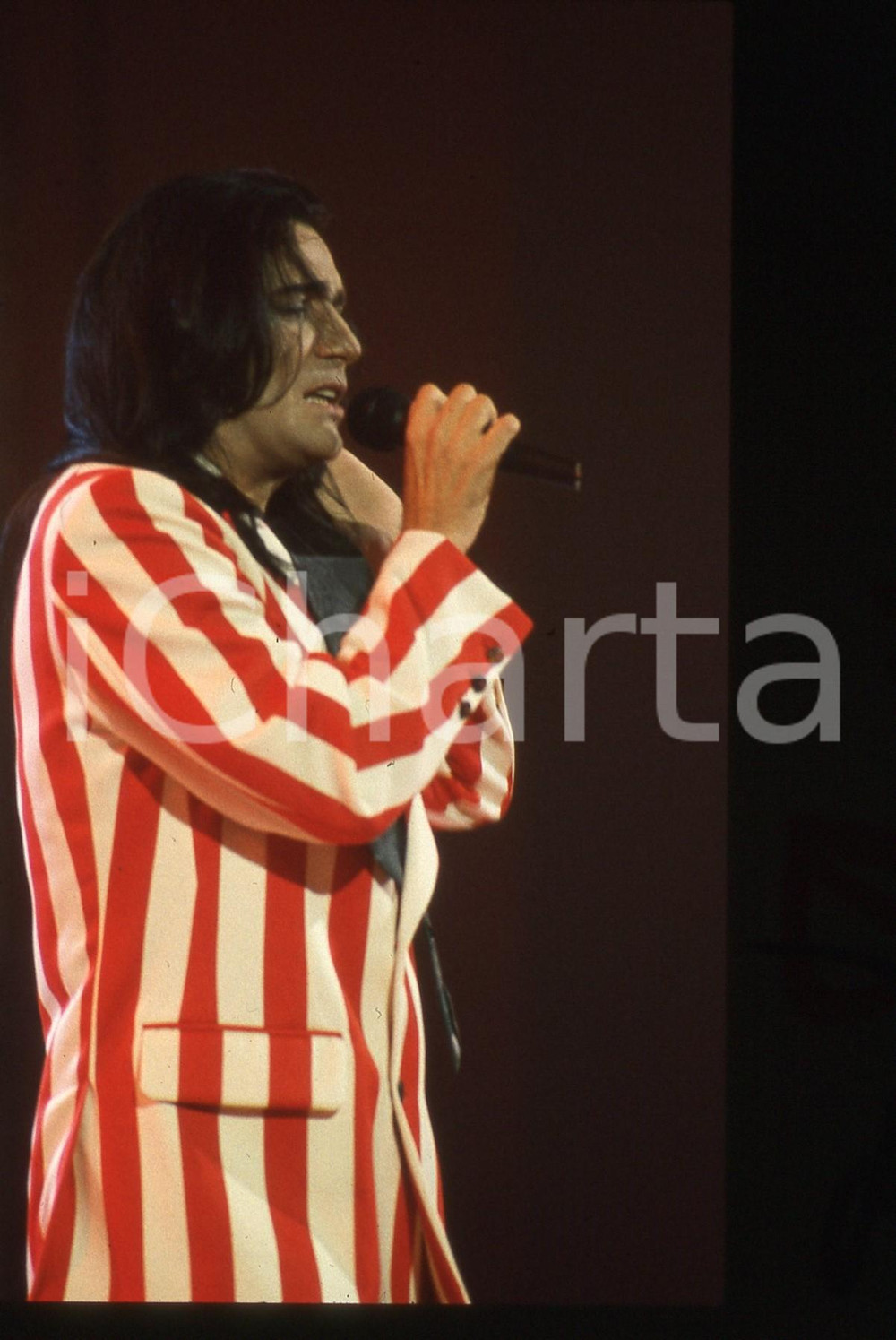 35mm vintage slide*1989 Riva del Garda RENATO ZERO canta VOYEUR (17)