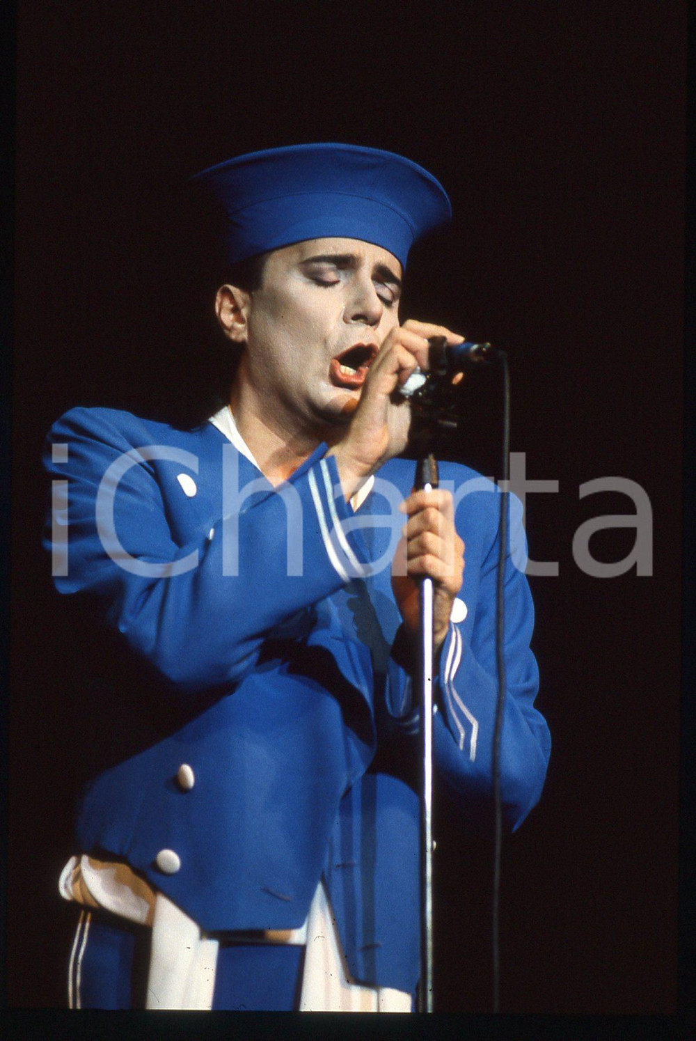 35mm vintage slide* 1990 Viareggio Renato ZERO canta "No! Mamma,no" (2)