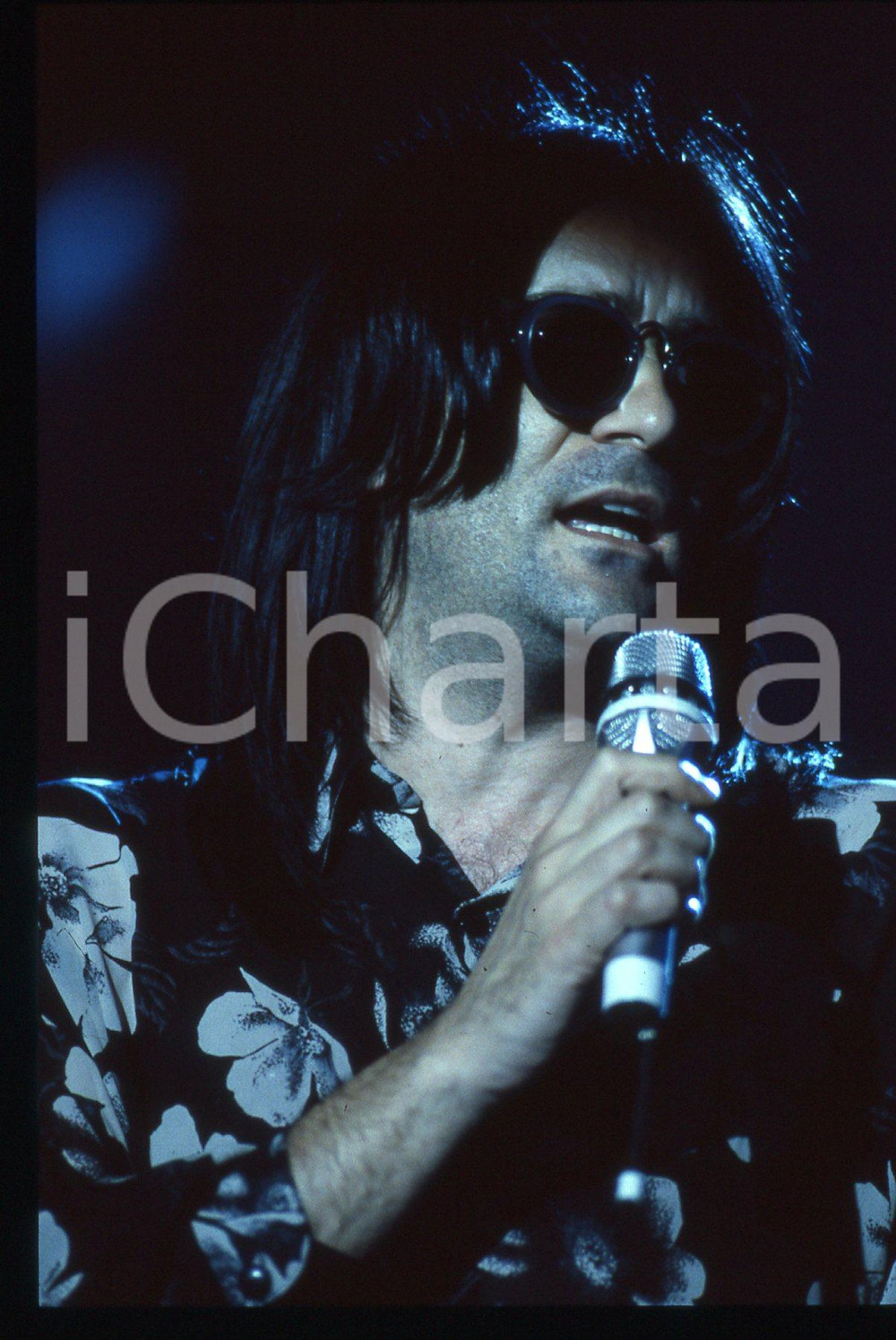 35mm vintage slide* 1990ca Renato ZERO durante un'esibizione (2)