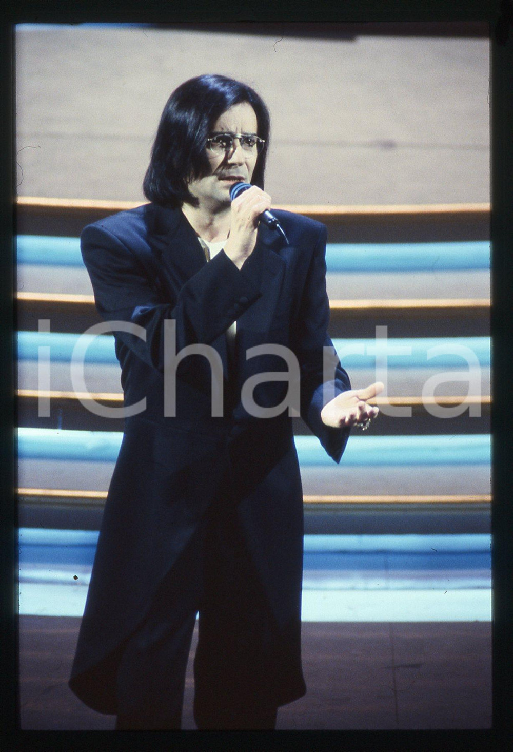 35mm vintage slide* 1990ca Ritratto di Renato ZERO sul palcoscenico (4)