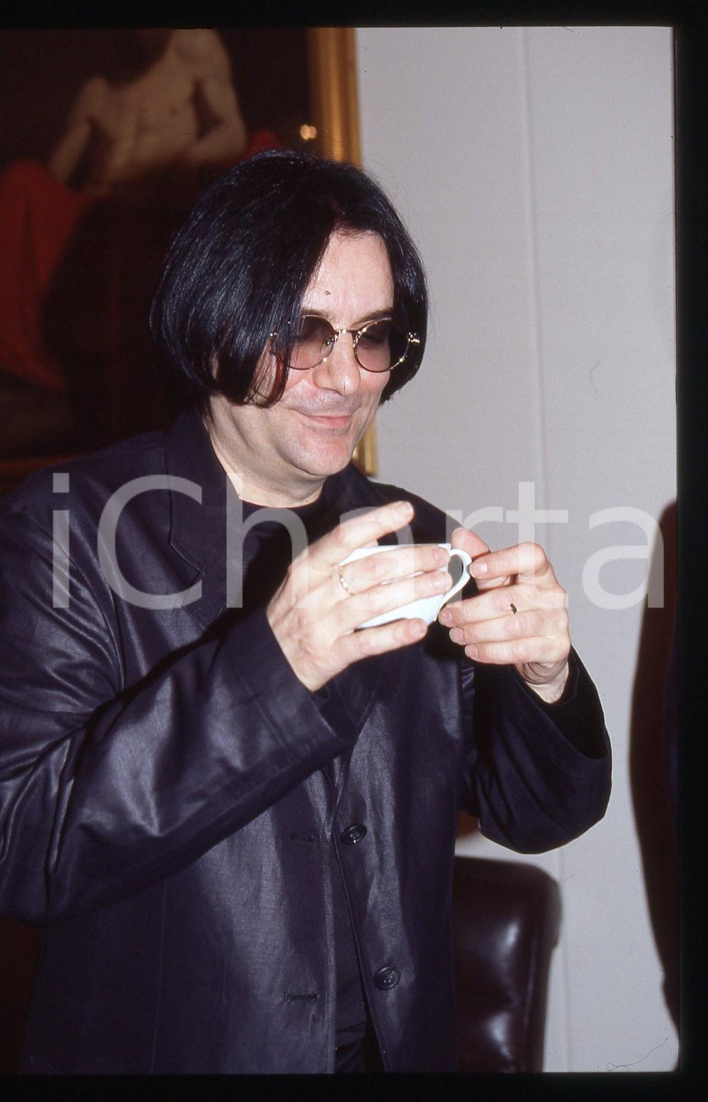 35mm vintage slide*1999 Pavarotti & Friends Renato ZERO ritratto del cantante(2)