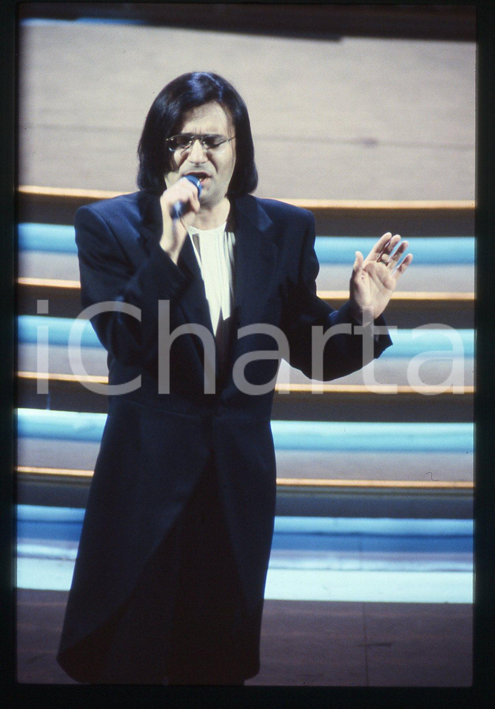35mm vintage slide* 1990ca Ritratto di Renato ZERO sul palcoscenico (7)