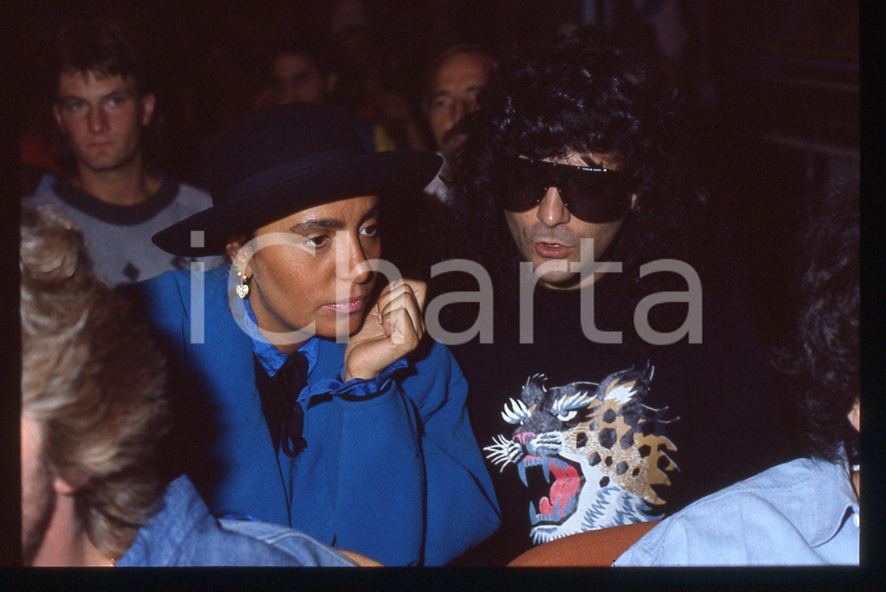 35mm vintage slide* 1985ca Renato ZERO con Loredana BERTE'