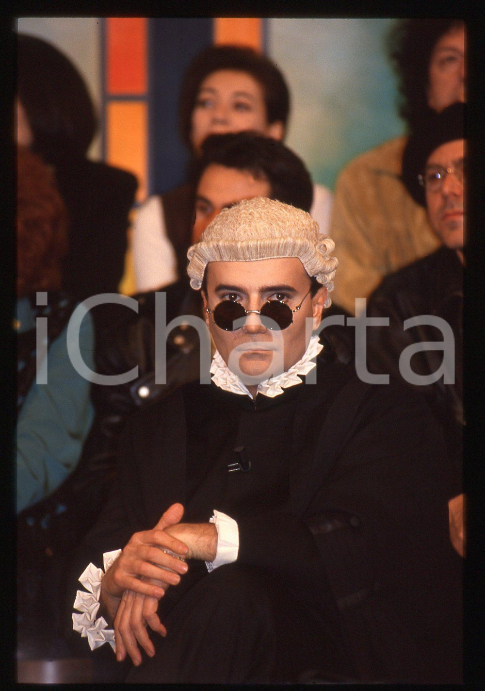 35mm vintage slide* 1990ca Renato ZERO con toga e parrucca  (4)