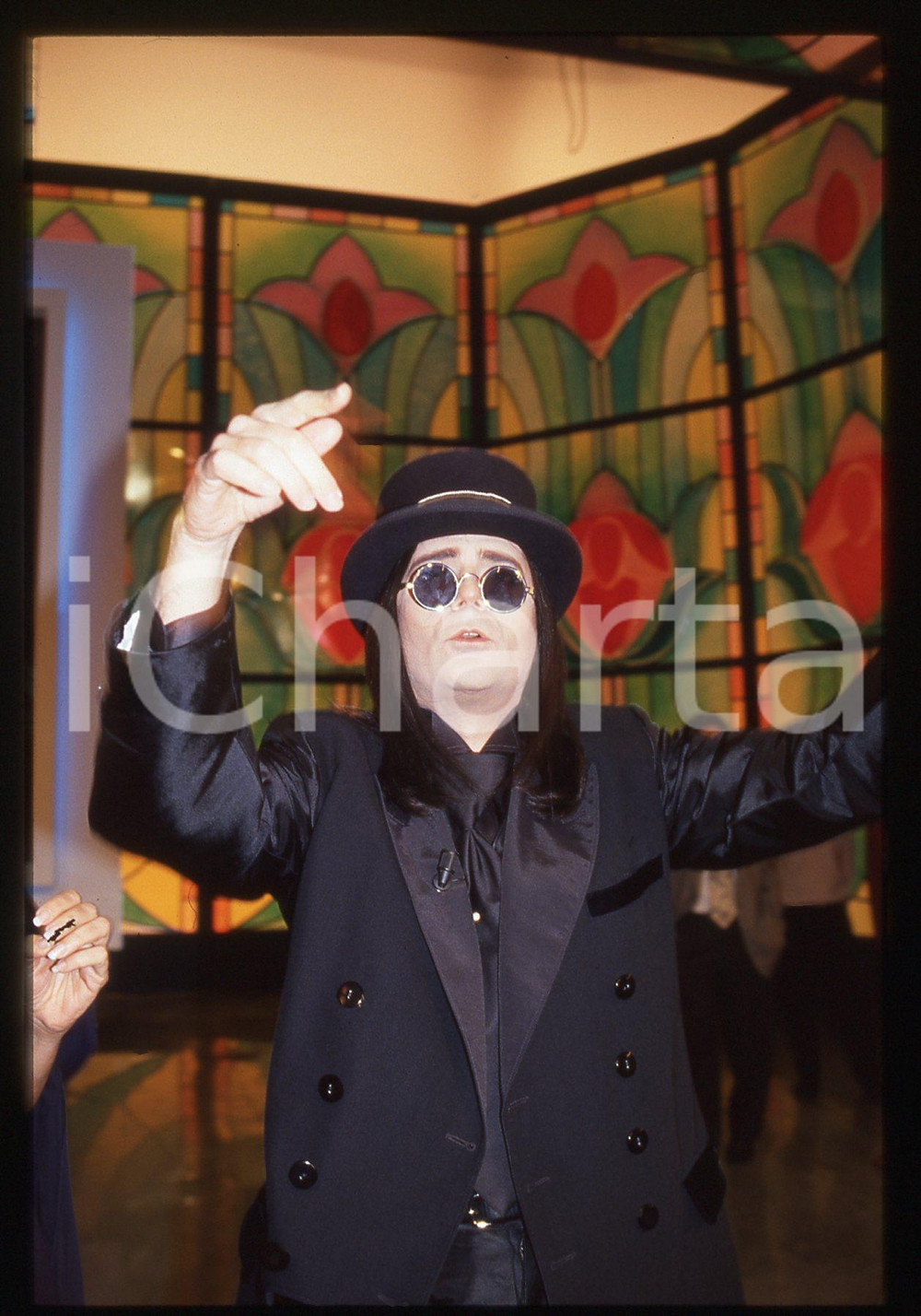 35mm vintage slide* 1994 Festival di Sanremo Renato ZERO al Dopofestival (2)