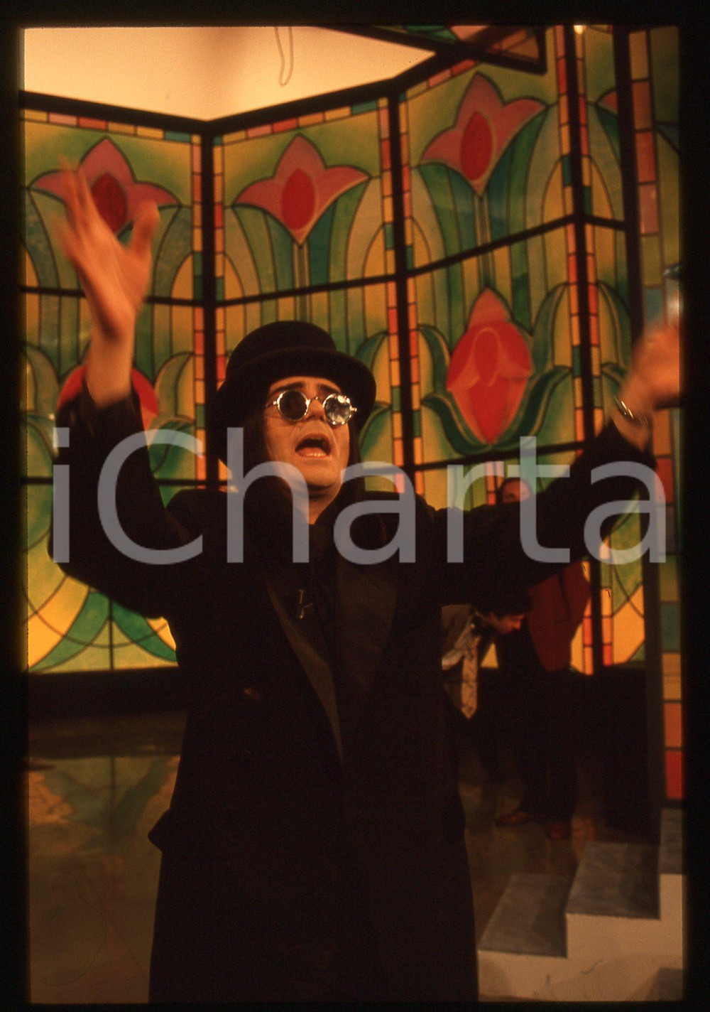 35mm vintage slide* 1994 Festival di Sanremo Renato ZERO al Dopofestival (3)