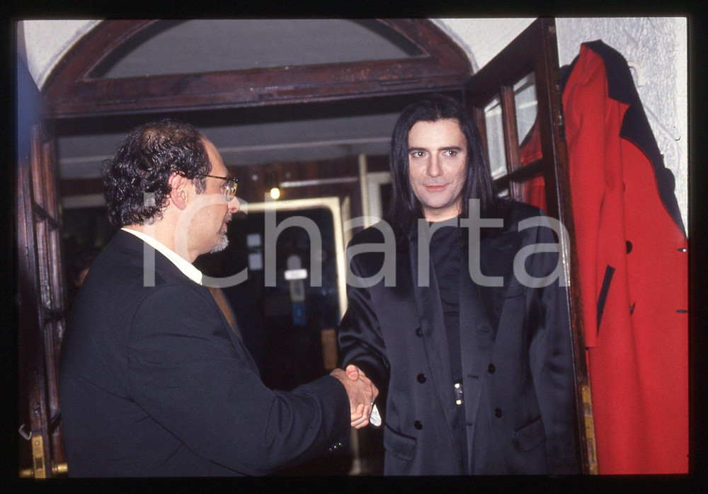 35mm vintage slide* 1990ca Renato Zero e Roberto D'AGOSTINO (3)