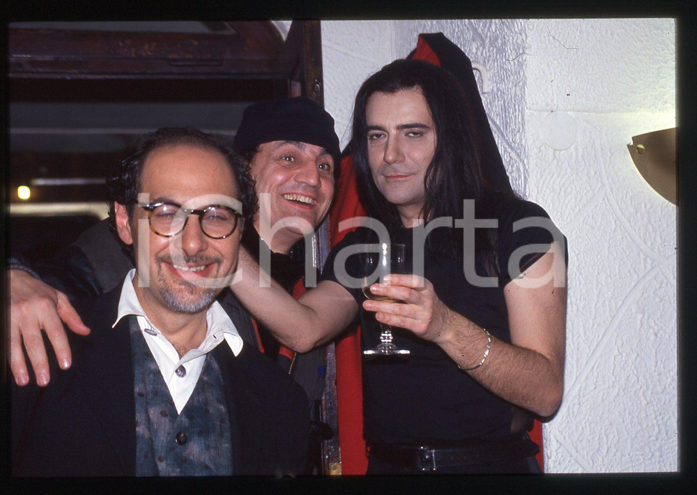 35mm vintage slide* 1990ca Renato ZERO Roberto D'AGOSTINO e Francesco SALVI