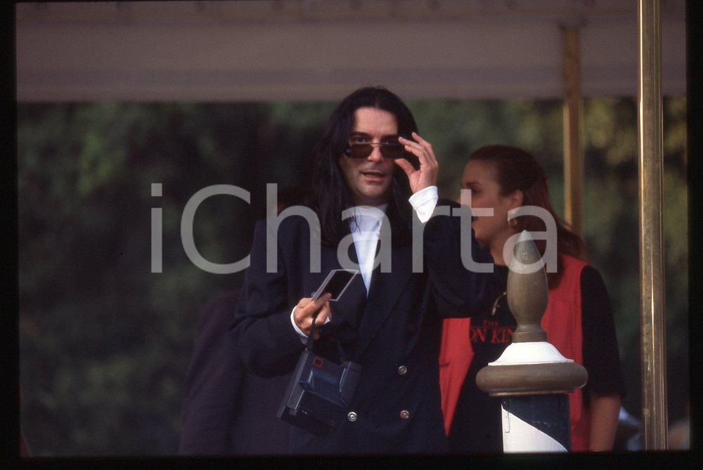 35mm vintage slide* 1994 Festival Cinema Venezia Renato ZERO con Polaroid