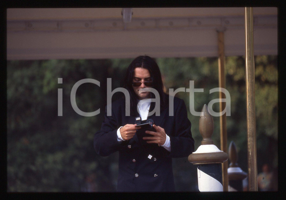 35mm vintage slide* 1994 Festival Cinema Venezia Renato ZERO con Polaroid (4)